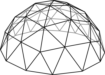 Help me draw a geodesic dome