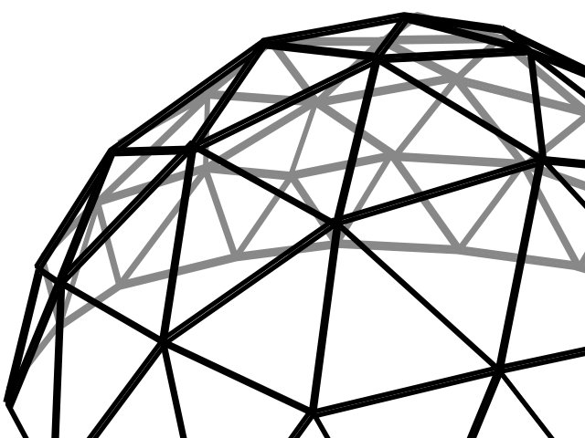 Creating Space  with a Geodesic Dome