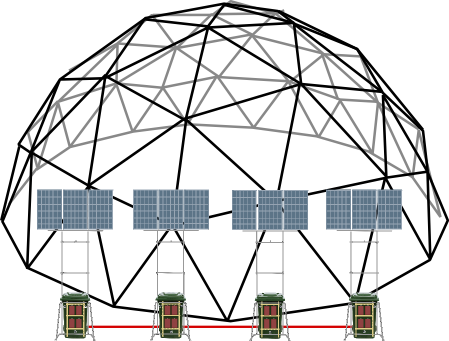 Geodesic-Dome-Solar-Powered-Array